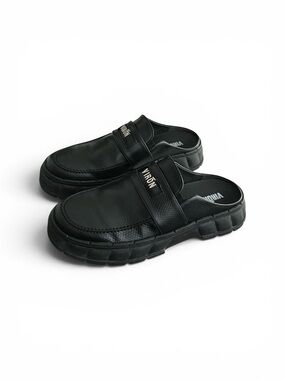 VIRÓN 1969 Mamba Snake Embossed Slip On Black Loafers Size EU 41 | M 8.5 | W 11